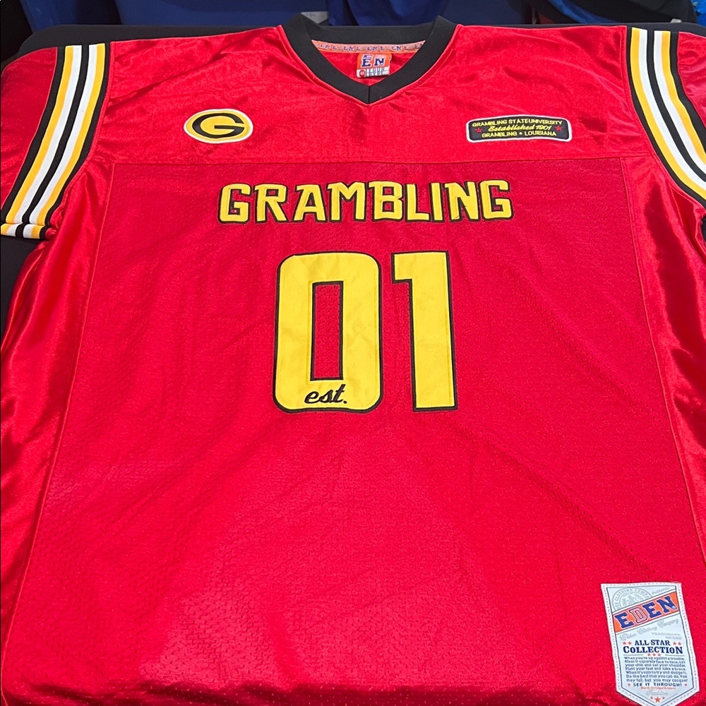 Vintage Grambling state university football 🏈 Red Jersey limited edition